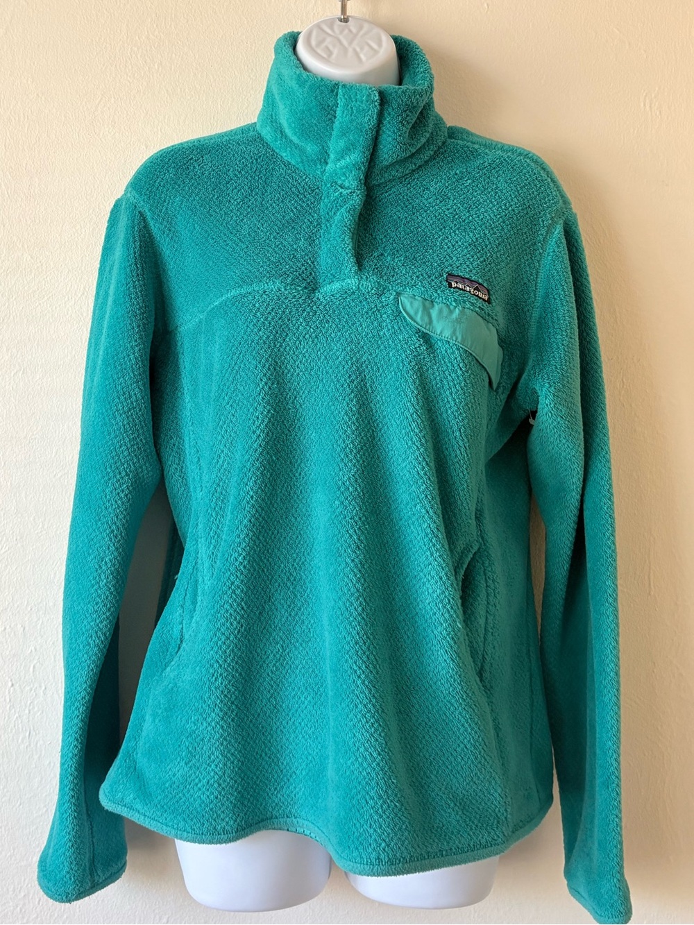 Patagonia Teal Fleece Pullover Jacket - Women's size L